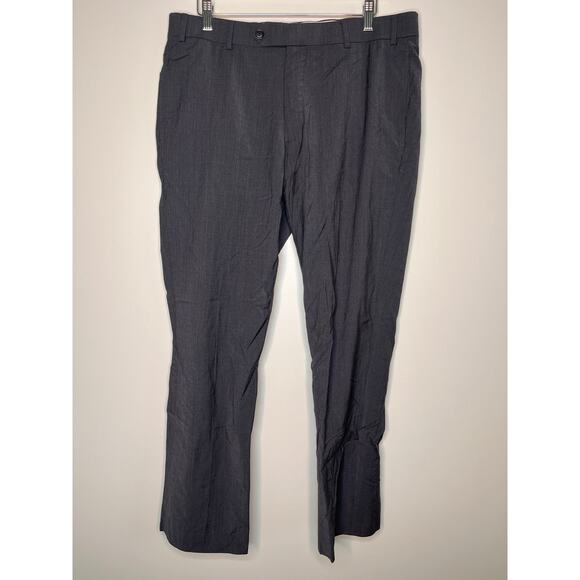 Brooks Brothers Dark Gray Wool Regent Fit Old Money Pleated Pants 36x30 - Picture 1 of 6